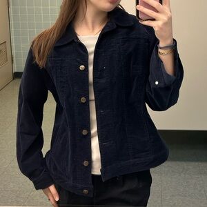 Juli Navy Corduroy Jacket